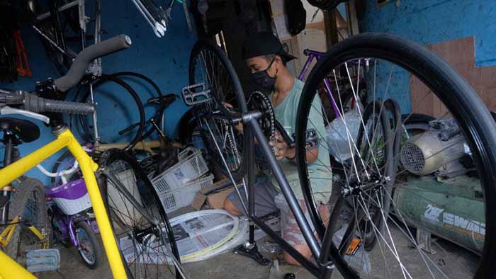 Selama Pandemi Pesanan Sepeda  Fixie  Custom di Denpasar  