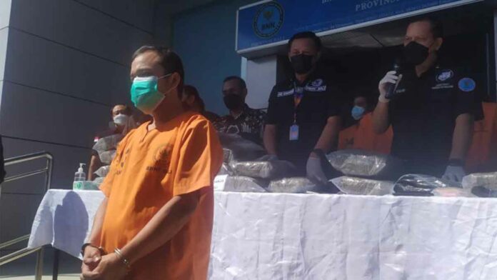 ganja lintas provinsi